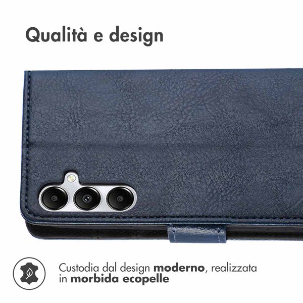 imoshion Cover a libro di Lusso Samsung Galaxy A55 - Blu scuro