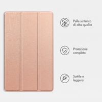 imoshion Cover a libro Trifold Samsung Galaxy Tab A9 Plus - Oro rosa