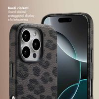 Selencia Cover Sabi Stampa pantera con MagSafe Apple iPhone 16 Pro - Midnight Black