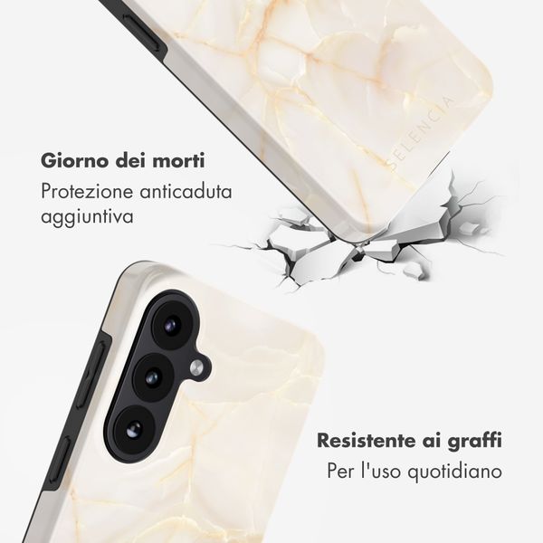 Selencia Cover posteriore Vivid con MagSafe Samsung Galaxy S26 Plus - Golden Beige Marble