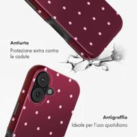 Selencia Cover Posteriore Vivid Apple iPhone 17 - Happy Dots Burgundy