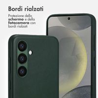 Accezz Cover in Pelle con MagSafe Samsung Galaxy S24 - Cedar Green