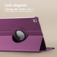imoshion Cover Girevole a 360° Apple iPad 9 (2021) 10.2 pollici / iPad 8 (2020) 10.2 pollici / iPad 7 (2019) 10.2 pollici - Viola