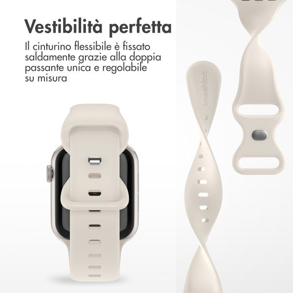 imoshion Cinturino in silicone⁺ Apple Watch | 38/40/41/42 mm - Taglia S/M - Starlight