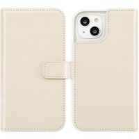Selencia Cover a libro in vera pelle Apple iPhone 14 - Greige