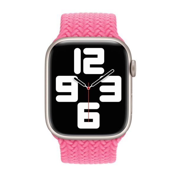 Apple Cinturino Solo intrecciato Apple Watch | 38/40/41/42 mm - Taglia 4 - Flamingo