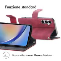 imoshion Cover a libro con Cordino Samsung Galaxy A35 - Rosso