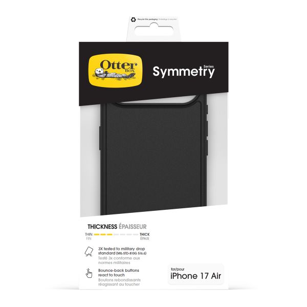 OtterBox Cover Posteriore Trasparente Symmetry con MagSafe Apple iPhone Air - Black