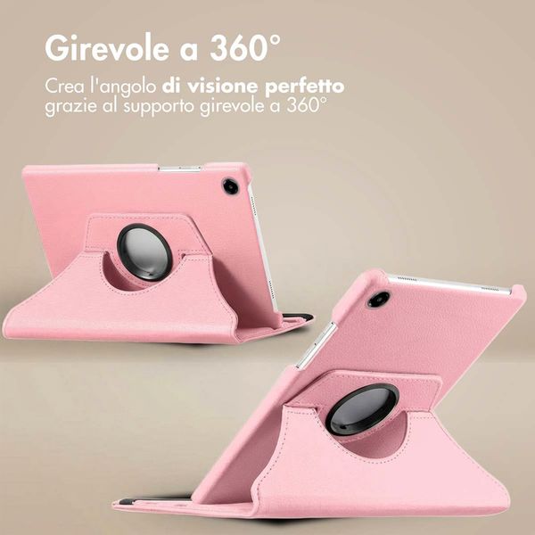 imoshion Cover Girevole a 360° Samsung Galaxy Tab A9 8.7 pollici - Rosa