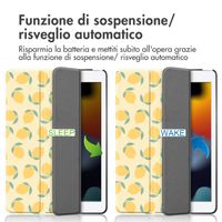 imoshion Cover Trifold Design Apple iPad 9 (2021) 10.2 pollici / iPad 8 (2020) 10.2 pollici / iPad 7 (2019) 10.2 pollici - Citrus Dream