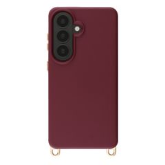 Selencia Cover posteriore Rivièra con MagSafe con ganci rimovibili Samsung Galaxy S26 - Bold Burgundy