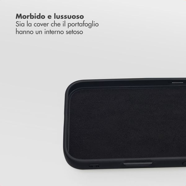 Selencia Libreria rimovibile Olyn con MagSafe Apple iPhone 16 Pro - Nero