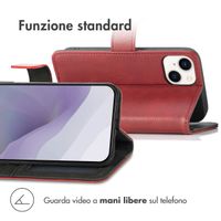 imoshion Cover a libro di Lusso Apple iPhone 14 / 13 - Rosso