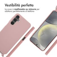 imoshion Cover in Silicone con Cordino Samsung Galaxy S24 FE - Sand Pink