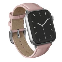 Burga Cinturino in vera pelle  - Apple Watch | 44/45/46/49 mm / Attacco universale 20 mm - Pillow Talk / Silver