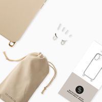 Selencia Cover posteriore Rivièra con MagSafe con ganci rimovibili Apple iPhone 16 Pro Max - Milky Latte