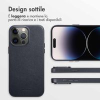 Accezz Cover in Pelle con MagSafe Apple iPhone 14 Pro Max - Onyx Black