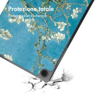 imoshion Cover Trifold Design Samsung Galaxy Tab A11 Plus - Green Plant