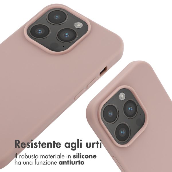 imoshion Cover in Silicone con Cordino Apple iPhone 14 Pro - Sand Pink