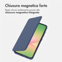imoshion Bookcase trasparente con MagSafe Samsung Galaxy A57 (5G) - Blu