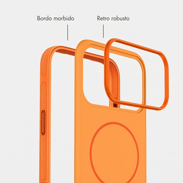 imoshion Cover posteriore Color con Thin MagSafe Ring Apple iPhone 18 Pro / 17 Pro - Arancio