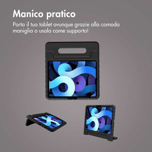 imoshion Cover Posteriore Kidsproof con Maniglia Apple iPad Pro 13 (2025) M5 / (2024) M4 - Nero