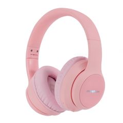 imoshion Cuffie wireless per bambini con LED Light - Limitatore di decibel - Con cavo AUX - Rosa