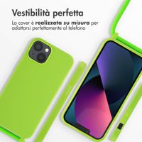 imoshion Cover in Silicone con Cordino Apple iPhone 13 - Fluor Groen