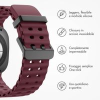 imoshion Cinturino Ocean in silicone Samsung Galaxy Watch Ultra (2024/2025) - Wine Red