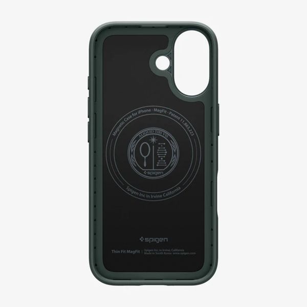 Spigen Cover posteriore Thin Fit MagSafe Apple iPhone 17 - Abyss Green