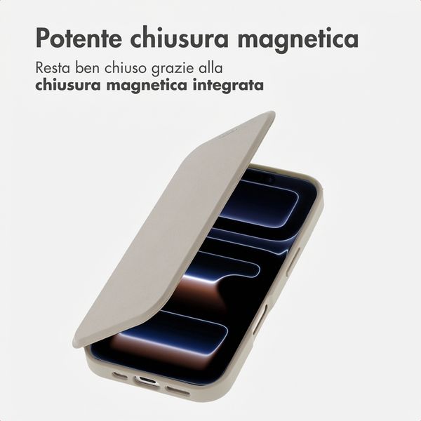 imoshion Bookcase trasparente con MagSafe Apple iPhone 17 Pro Max - Beige