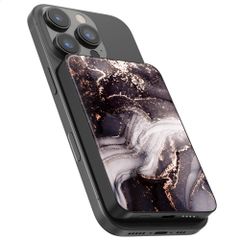 Selencia Vivid Powerbank 5.000 mAh - MagSafe e Qi - Nero / Chic Marble Black