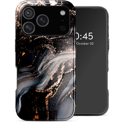 Selencia Cover posteriore Vivid con MagSafe Apple iPhone 17 Pro - Chic Marble Black