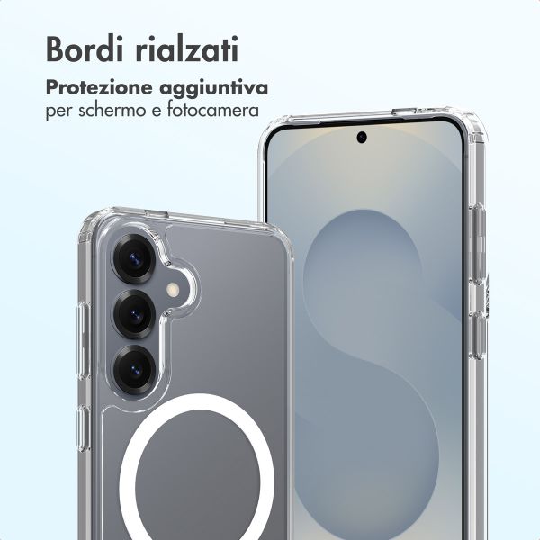 Accezz Cover posteriore Xtreme Impact con MagSafe Samsung Galaxy S25 - Trasparente