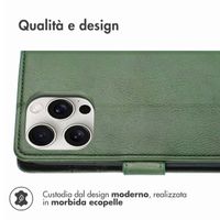 imoshion Cover a libro di Lusso Apple iPhone 16 Pro Max - Verde