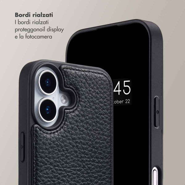 Selencia Cover per telefono Nova con cordino e portacarte Apple iPhone 17 - Nero
