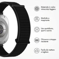 imoshion Nylon bandje Samsung Galaxy Watch Ultra (2024/2025) - Zwart