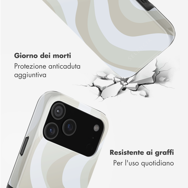 Selencia Cover posteriore Vivid con MagSafe Apple iPhone 17 Pro Max - Desert Waves Beige