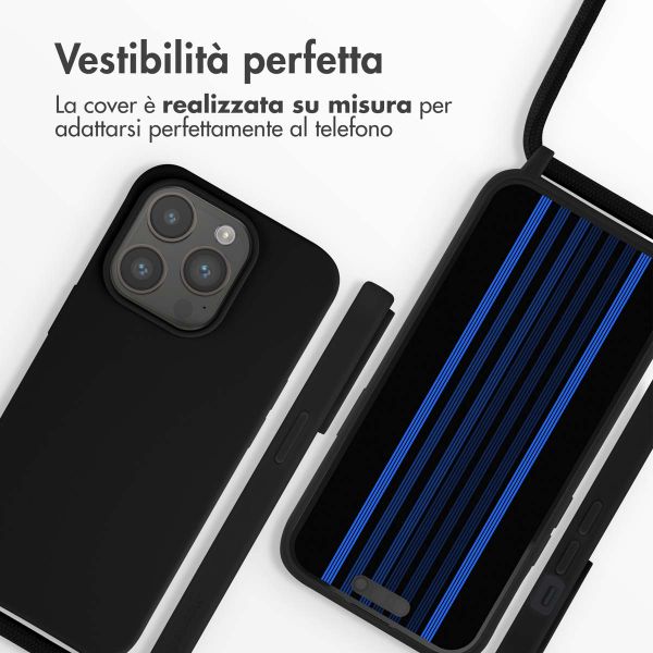 imoshion Cover in Silicone con Cordino Apple iPhone 15 Pro - Nero