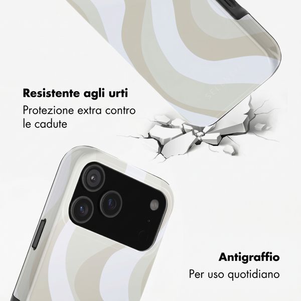 Selencia Cover posteriore Vivid con MagSafe Apple iPhone 18 Pro Max / 17 Pro Max - Desert Waves Beige