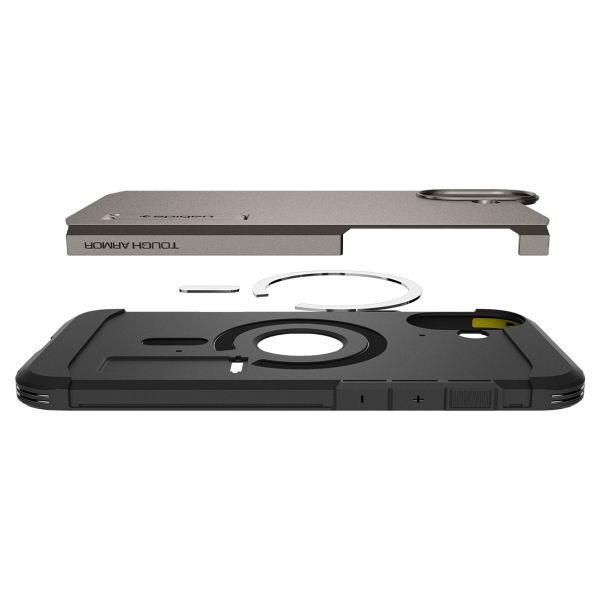 Spigen Cover Posteriore Corazzata Tough con MagSafe Apple iPhone 16 Plus - Gunmetal