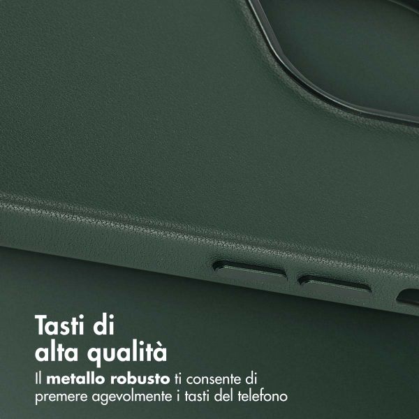 Accezz Cover in Pelle con MagSafe Apple iPhone 13 Pro - Cedar Green