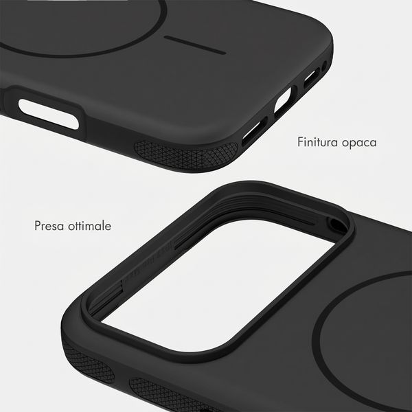 imoshion Cover posteriore Color con Thin MagSafe Ring Apple iPhone 17 Pro - Nero