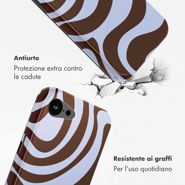Selencia Cover posteriore Vivid con MagSafe Apple iPhone 17e / 16e - Dream Swirl Chocolate