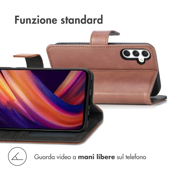 imoshion Cover a libro di Lusso Samsung Galaxy A25 (5G) - Marrone