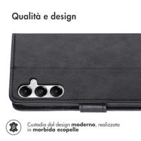 imoshion Cover a libro di Lusso Samsung Galaxy A35 - Nero