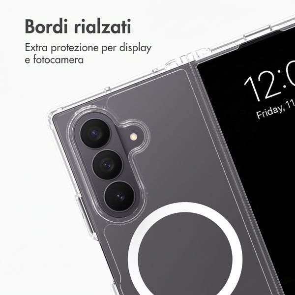 Accezz Cover posteriore Xtreme Impact con MagSafe Samsung Galaxy Z Fold 8 Ultra - Trasparente