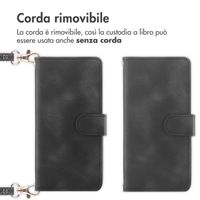 imoshion Cover a libro con Cordino Samsung Galaxy A55 - Nero