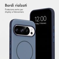 imoshion Cover posteriore Color con Thin MagSafe Ring Google Pixel 11 / 11 Pro / 10 / 10 Pro - Blu scuro