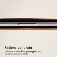 Accezz Cover in pelle per Apple MacBook 16 pollici - Laptopsleeve - Cognac